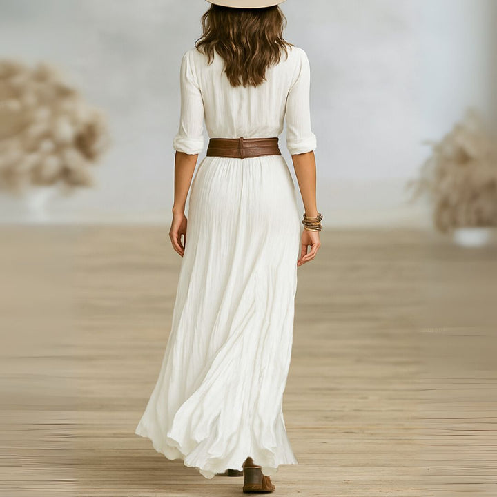 Valantomode | Stylish Belted Dress for Effortless Everyday Elegance