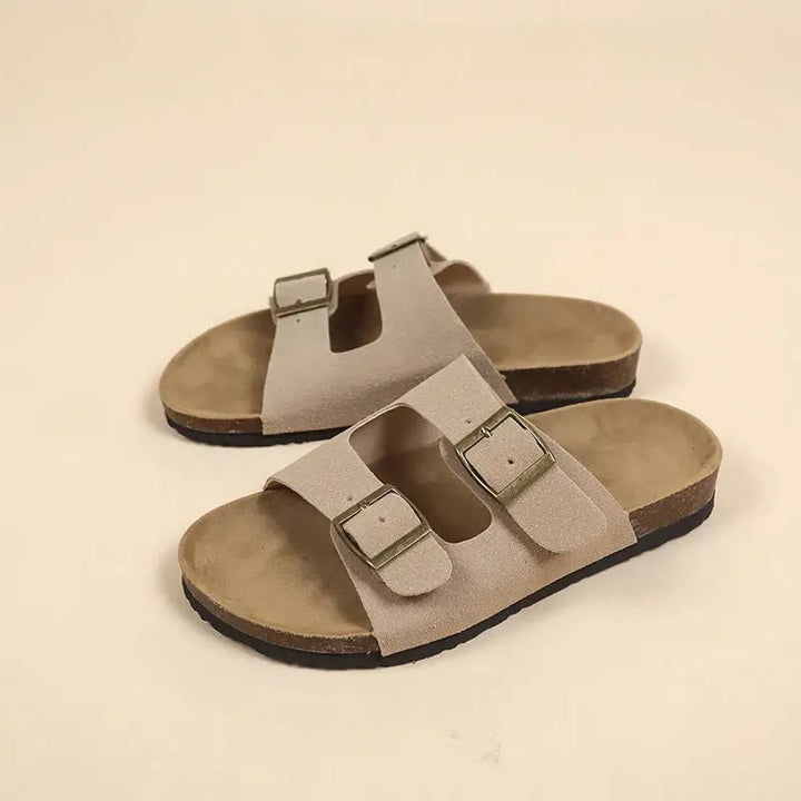 Valantomode | Women's Sandals - Comfortable Non-Slip Cork Design