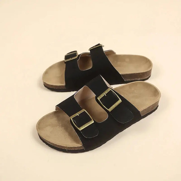 Valantomode | Women's Sandals - Comfortable Non-Slip Cork Design