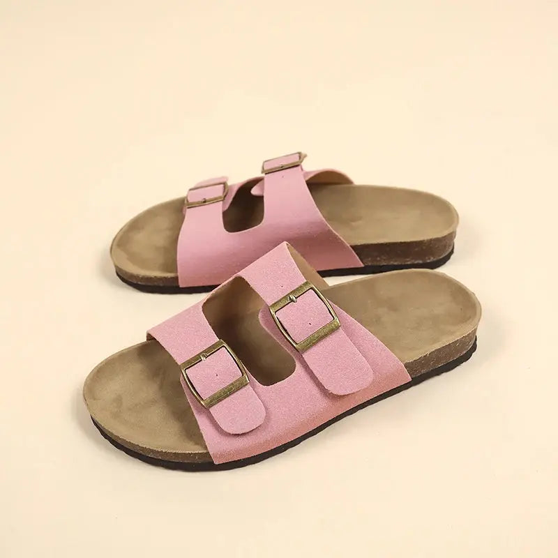 Valantomode | Women's Sandals - Comfortable Non-Slip Cork Design