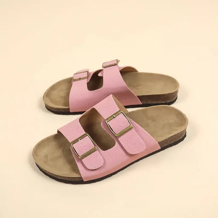 Valantomode | Women's Sandals - Comfortable Non-Slip Cork Design