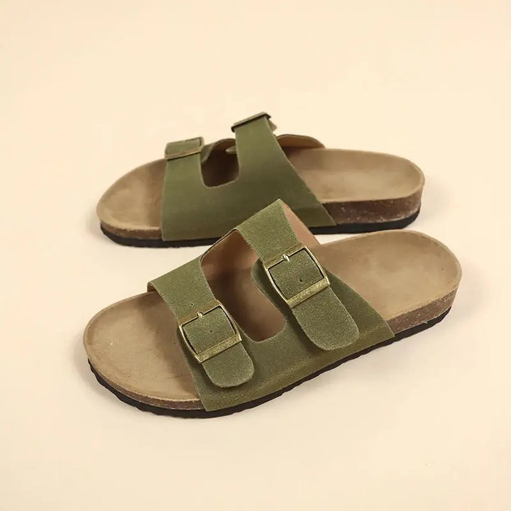 Valantomode | Women's Sandals - Comfortable Non-Slip Cork Design