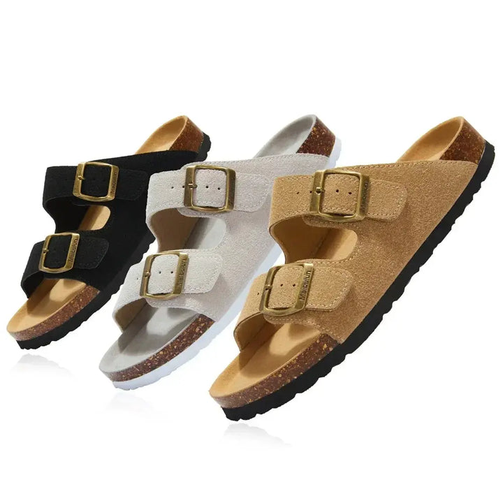 Valantomode | Women's Sandals - Comfortable Non-Slip Cork Design