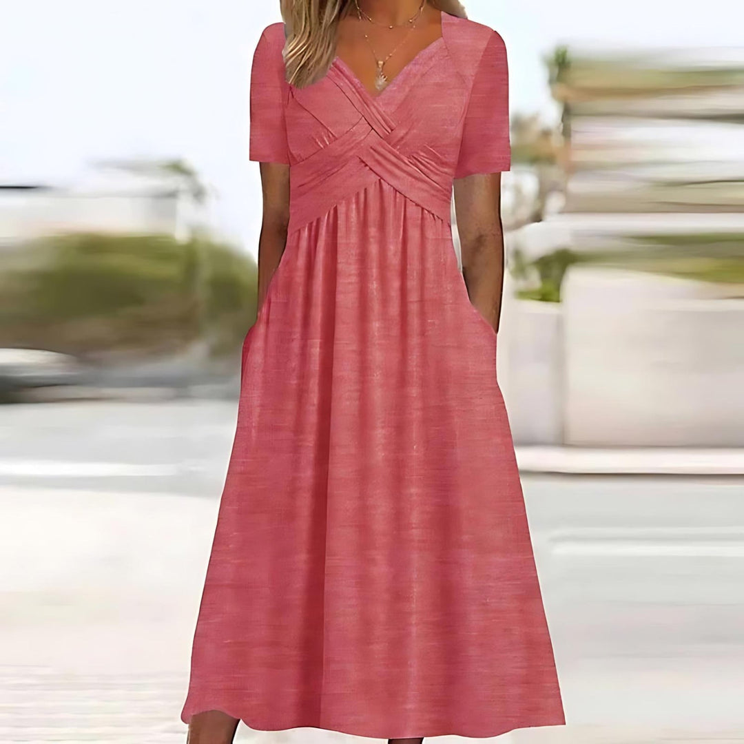 Valantomode | Midi Dress with Casual Elegance