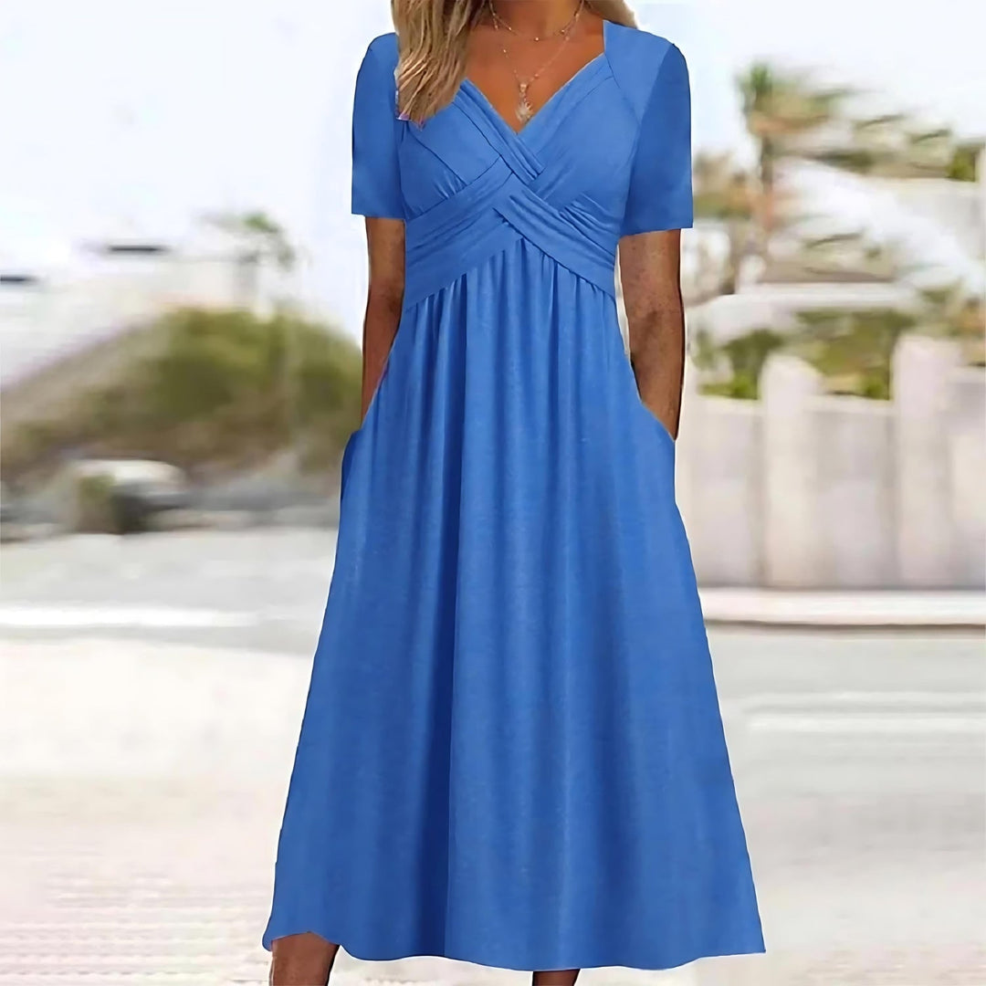 Valantomode | Midi Dress with Casual Elegance