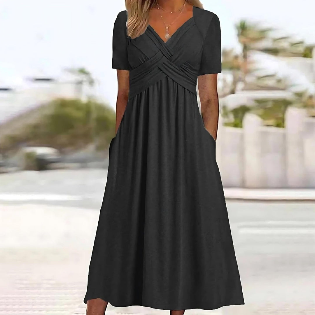 Valantomode | Midi Dress with Casual Elegance