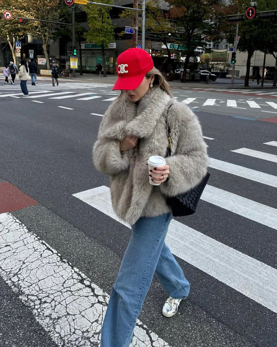 Valantomode | Women's Luxe Faux Fur Coat for Ultimate Style