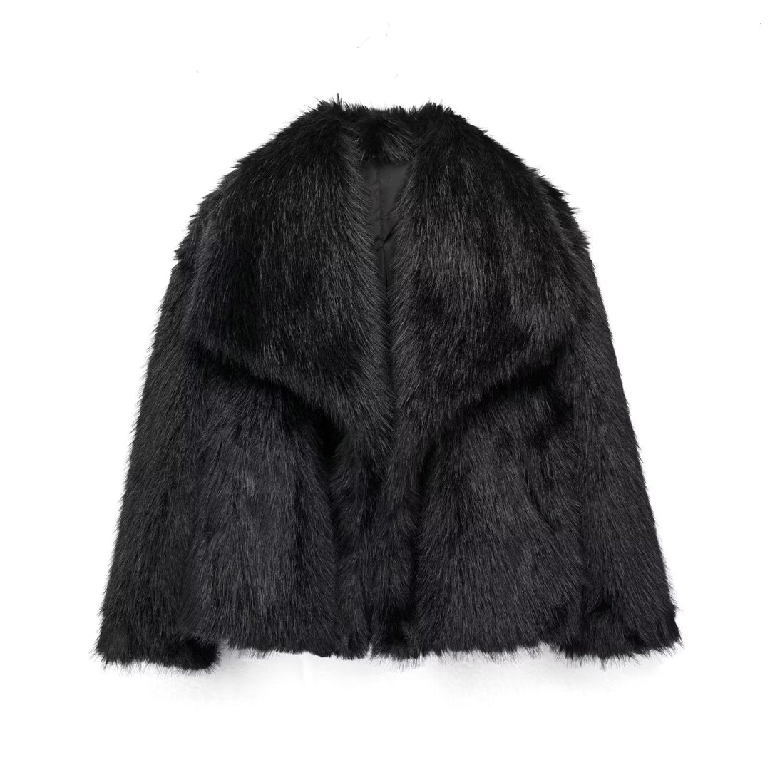 Valantomode | Women's Luxe Faux Fur Coat for Ultimate Style