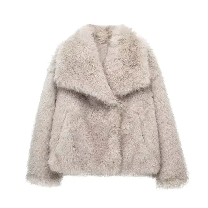 Valantomode | Women's Luxe Faux Fur Coat for Ultimate Style