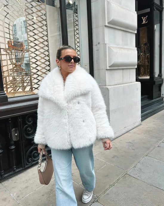 Valantomode | Women's Luxe Faux Fur Coat for Ultimate Style