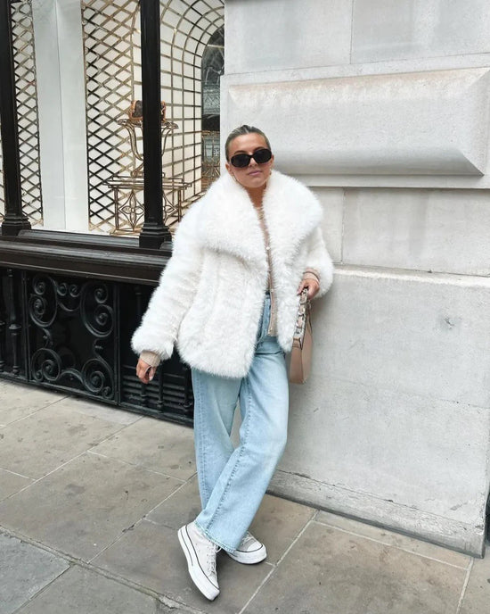 Valantomode | Women's Luxe Faux Fur Coat for Ultimate Style