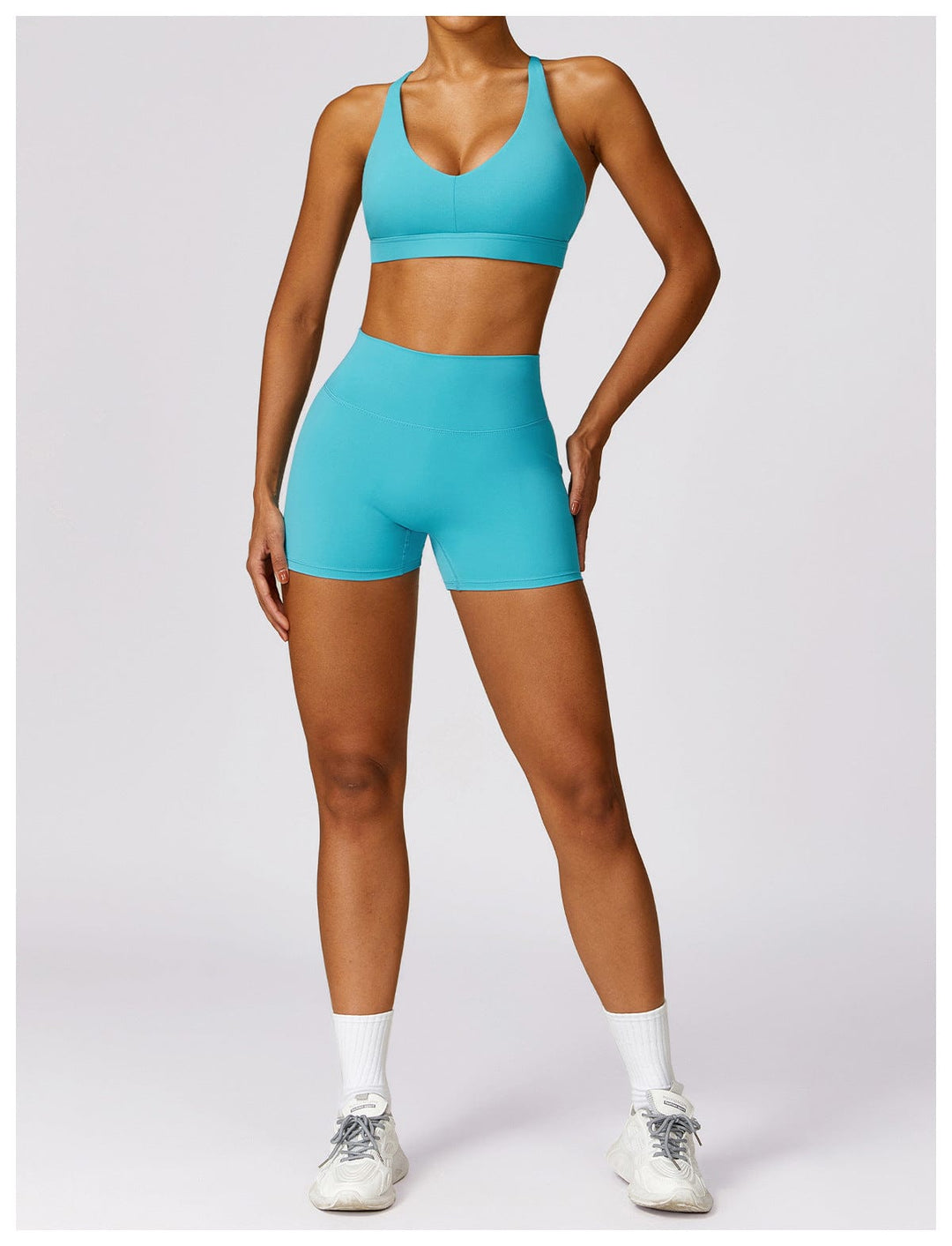 Valantomode | Women's High Waist Hip-Lifting Activewear Shorts for Gym and Sports