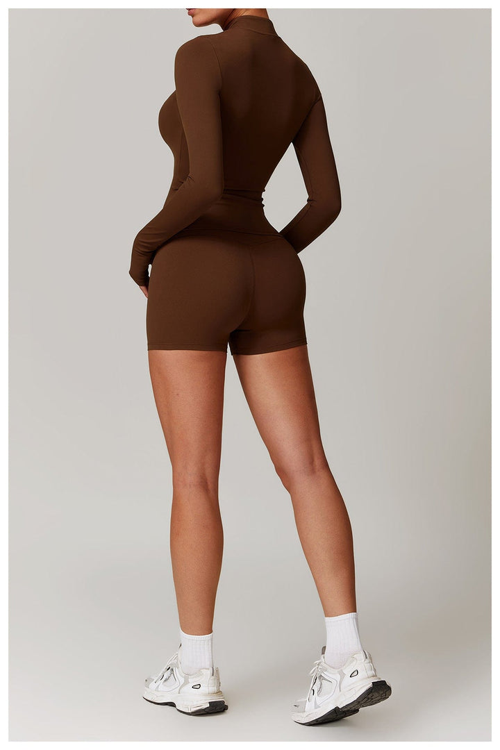 Valantomode | High-Waisted Seamless Fitness Shorts for Women - Booty-Lifting, Squat-Proof Workout Shorts