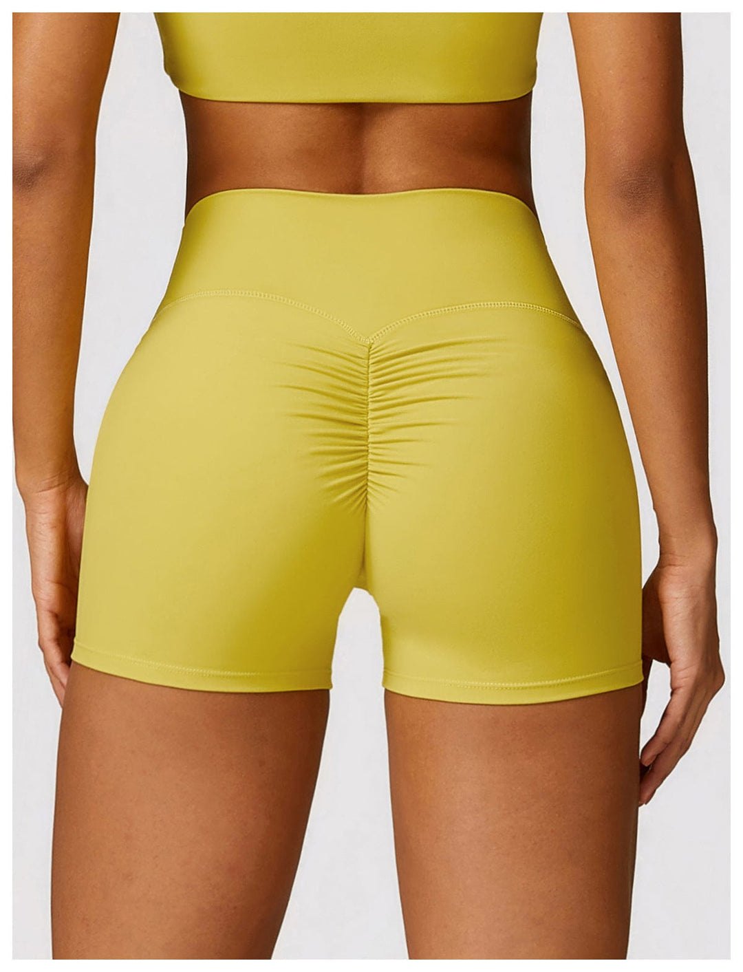 Valantomode | Women's High Waist Hip-Lifting Activewear Shorts for Gym and Sports