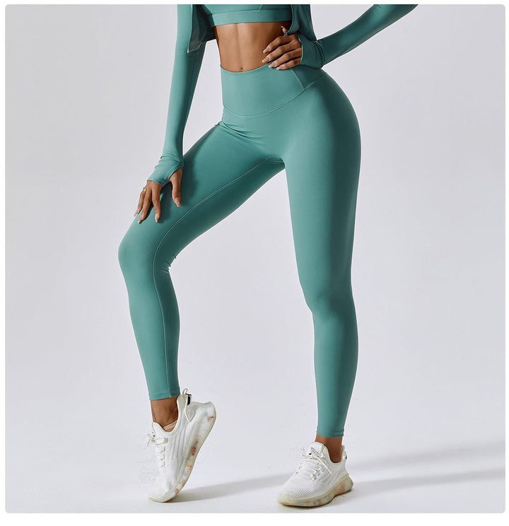 Valantomode | High-Waisted Tummy Control Leggings for Women - Shaping Gym Wear