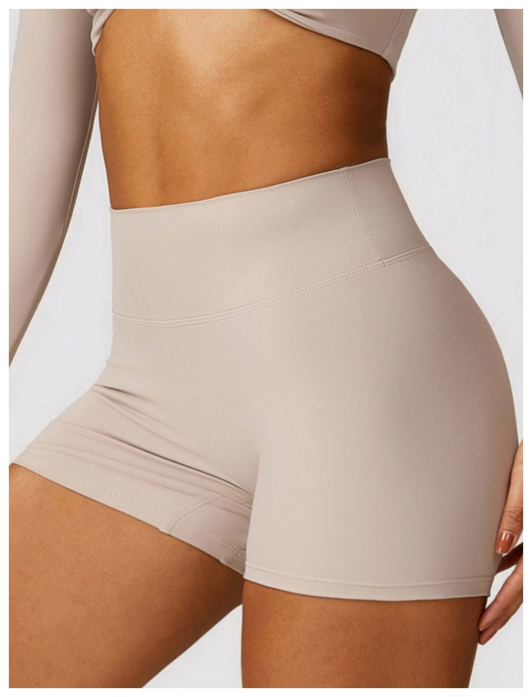 Valantomode | Women's High Waist Hip-Lifting Activewear Shorts for Gym and Sports
