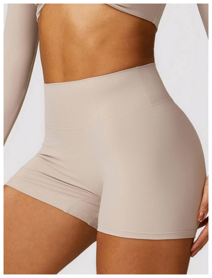 Valantomode | Women's High Waist Hip-Lifting Activewear Shorts for Gym and Sports