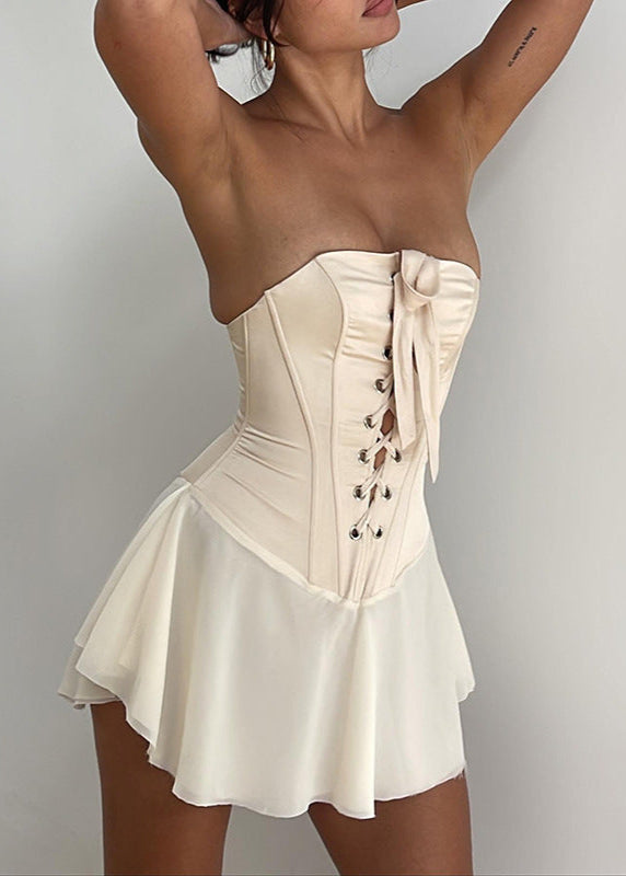 Valantomode | Elegant Sleeveless Corset Mini Dress for Stylish Women