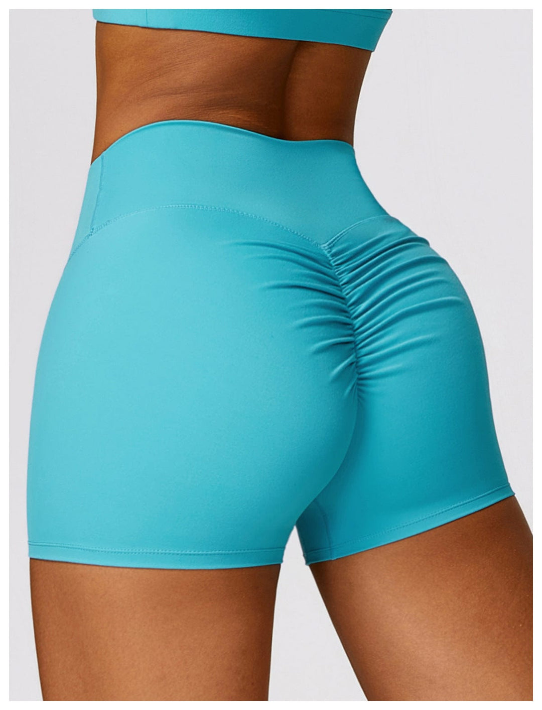 Valantomode | Women's High Waist Hip-Lifting Activewear Shorts for Gym and Sports