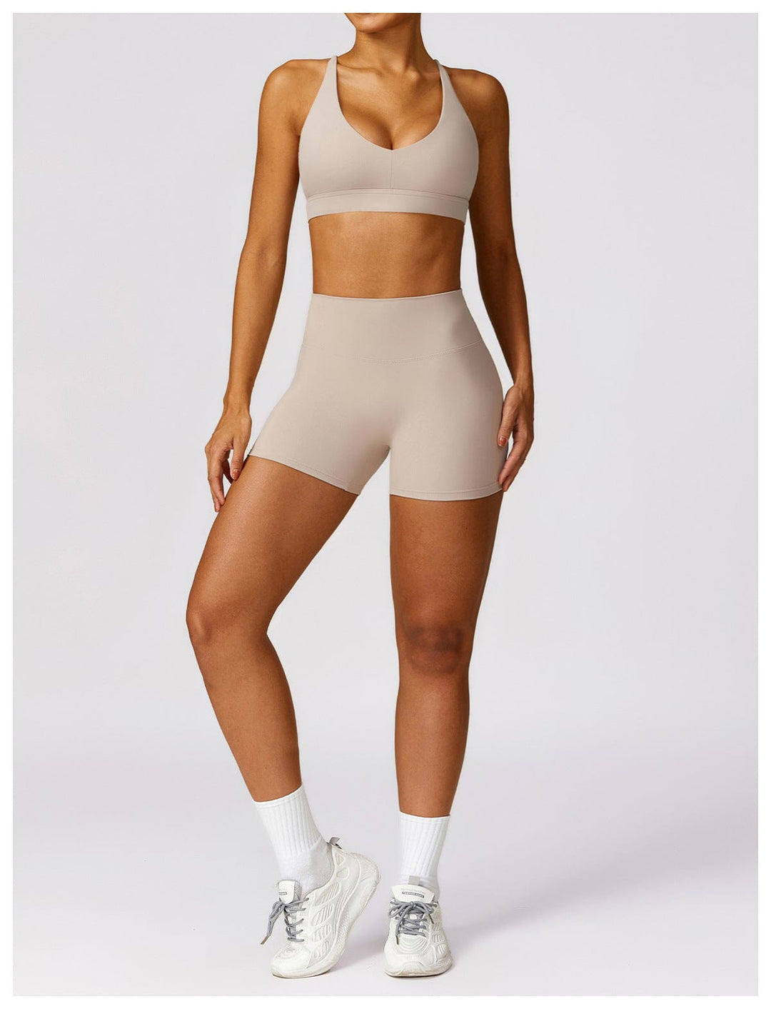 Valantomode | Women's High Waist Hip-Lifting Activewear Shorts for Gym and Sports