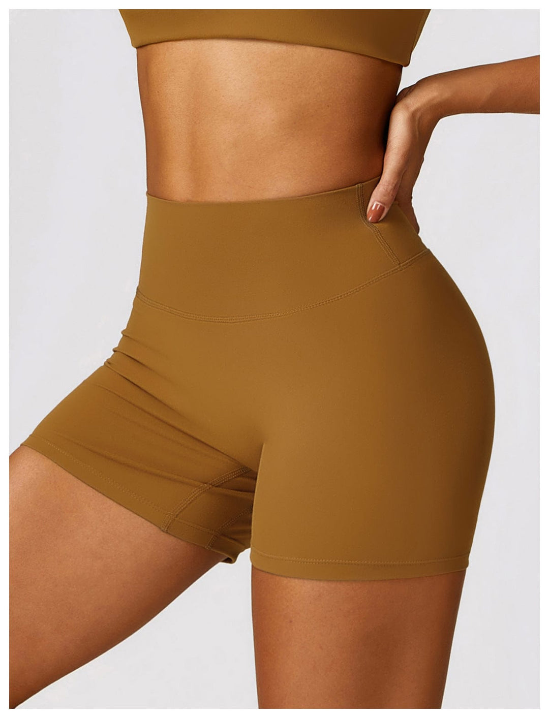 Valantomode | Women's High Waist Hip-Lifting Activewear Shorts for Gym and Sports