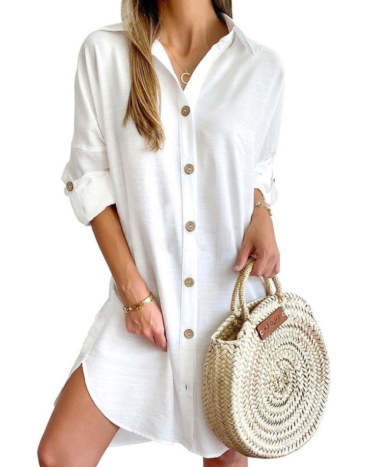 Valantomode | Dress Shirt with Button-Up Design