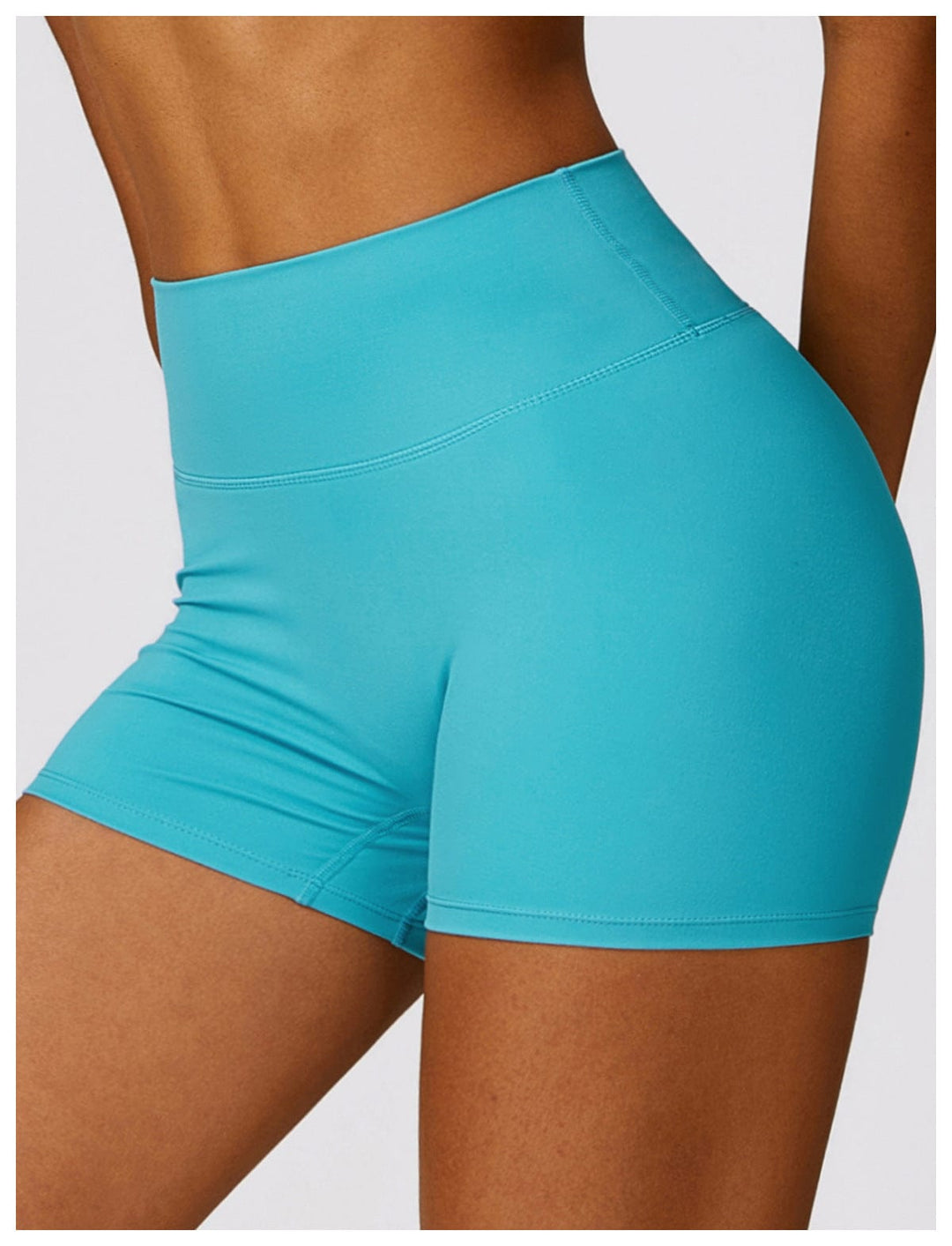 Valantomode | Women's High Waist Hip-Lifting Activewear Shorts for Gym and Sports