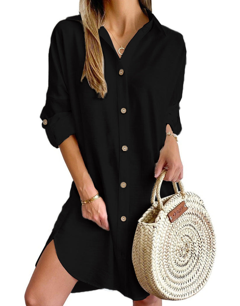 Valantomode | Dress Shirt with Button-Up Design