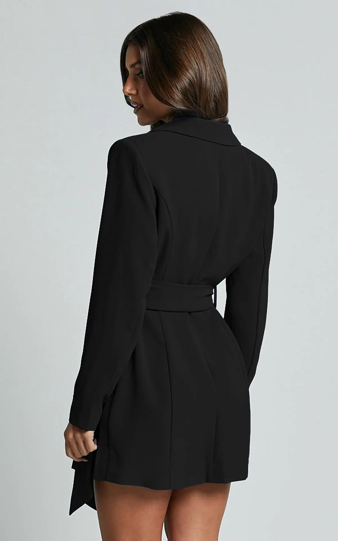 Valantomode | Chic Blazer Dress with Belt for Stylish Women's Fashion