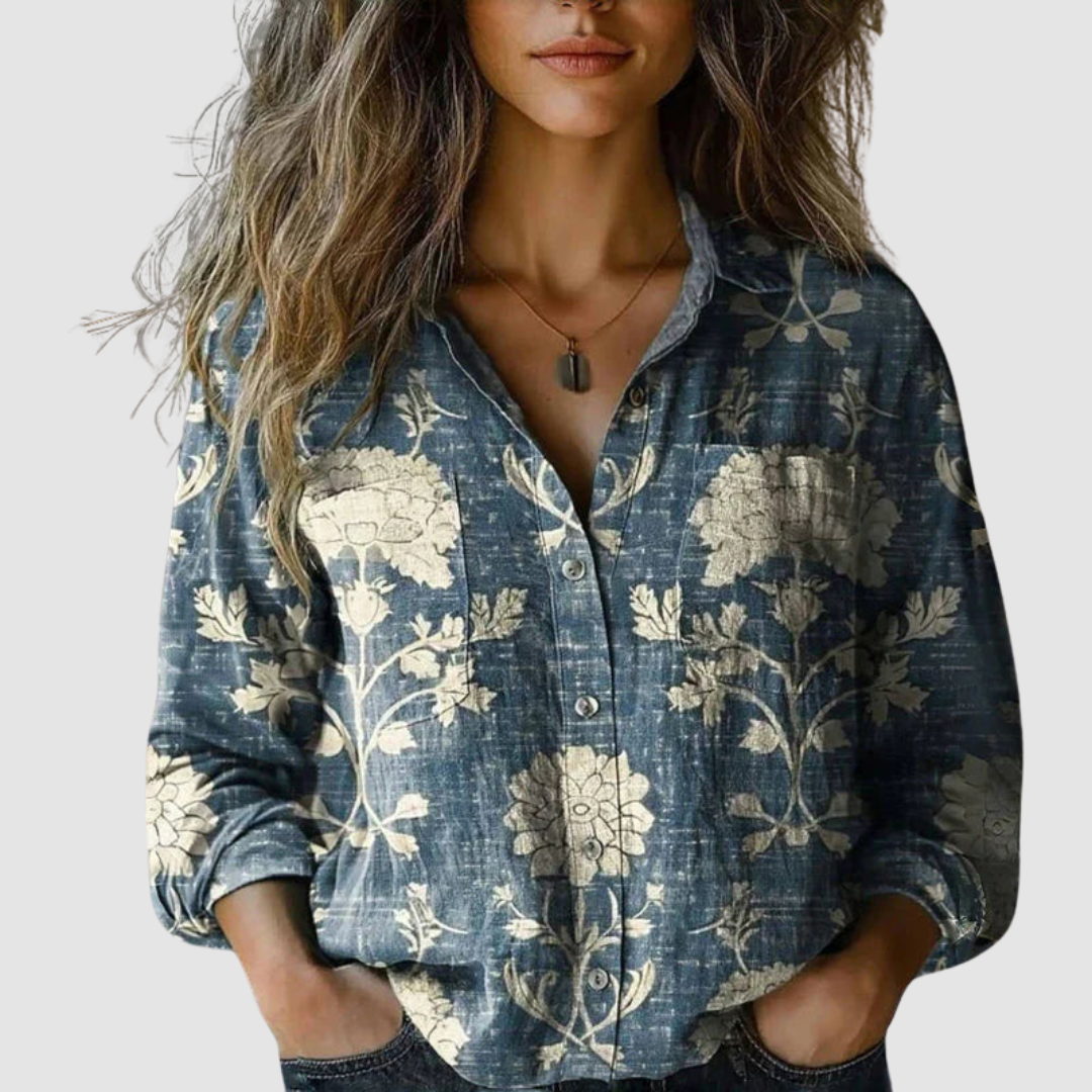 Valantomode | Blouse Vintage Print