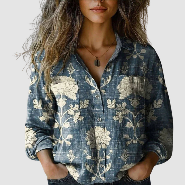 Valantomode | Blouse Vintage Print