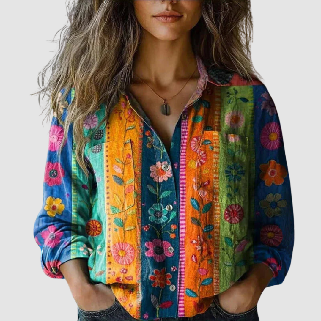 Valantomode | Blouse Vintage Print