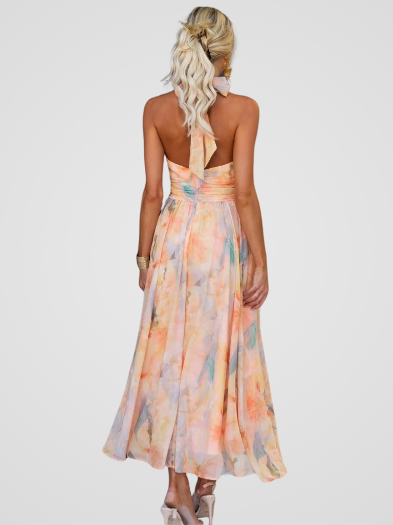Valantomode | Chic Midi Dress Perfect for Elegant Evening Events
