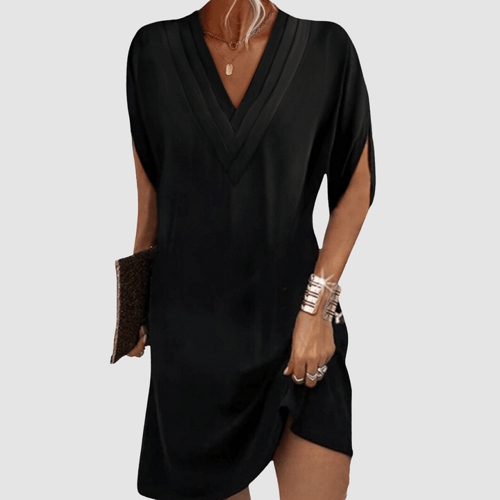 Valantomode | Chic Half Sleeve Dress for Effortless Stylish Looks