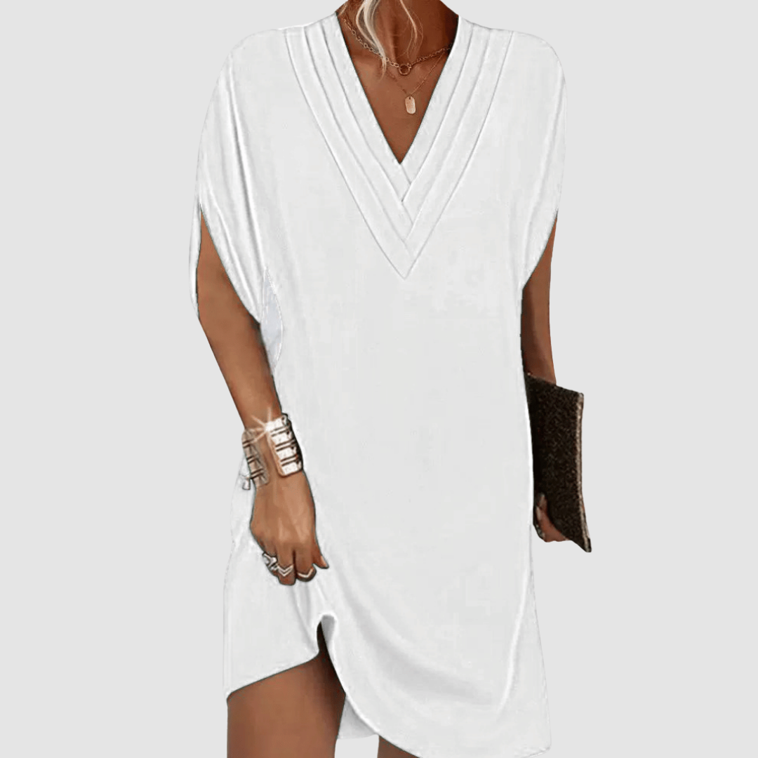 Valantomode | Chic Half Sleeve Dress for Effortless Stylish Looks