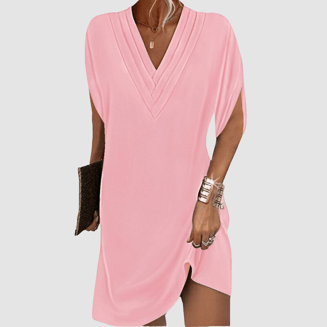 Valantomode | Chic Half Sleeve Dress for Effortless Stylish Looks