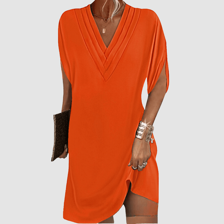 Valantomode | Chic Half Sleeve Dress for Effortless Stylish Looks