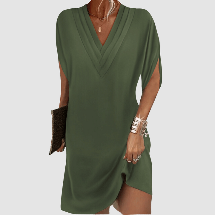 Valantomode | Chic Half Sleeve Dress for Effortless Stylish Looks