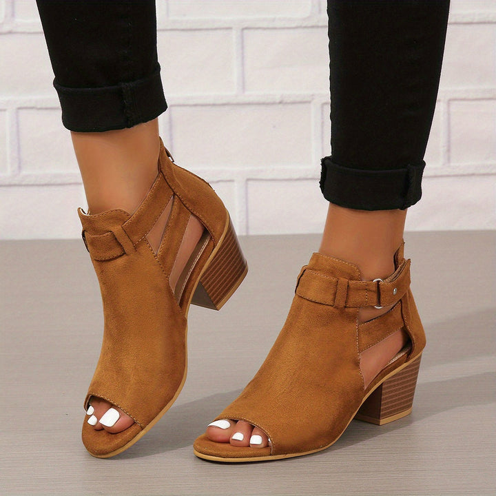 Valantomode | Women's Block Heel Sandals – Open Toe, Chic & Comfortable