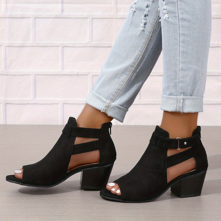 Valantomode | Women's Block Heel Sandals – Open Toe, Chic & Comfortable