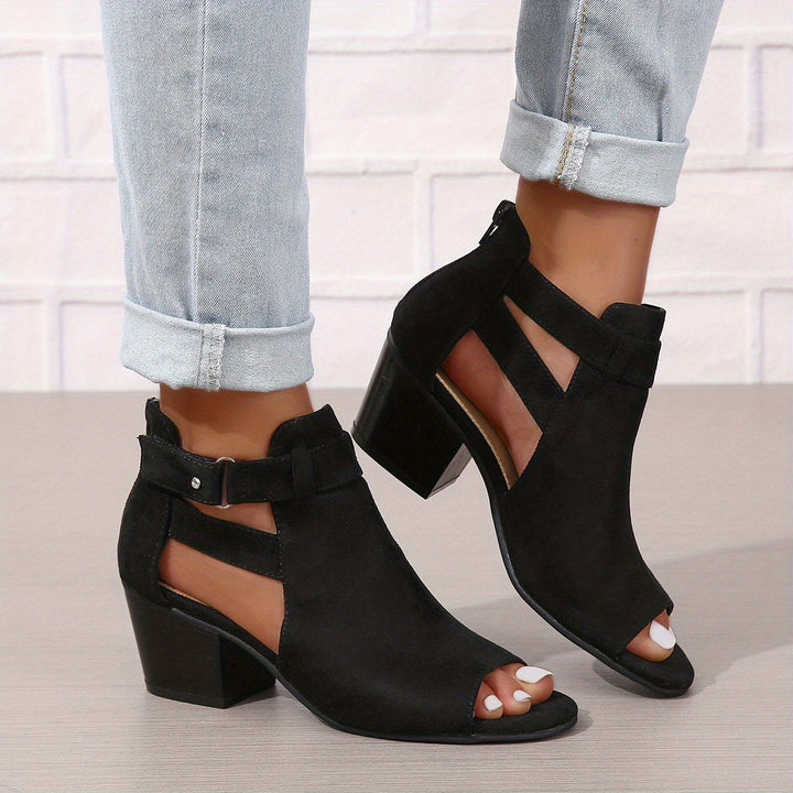 Valantomode | Women's Block Heel Sandals – Open Toe, Chic & Comfortable
