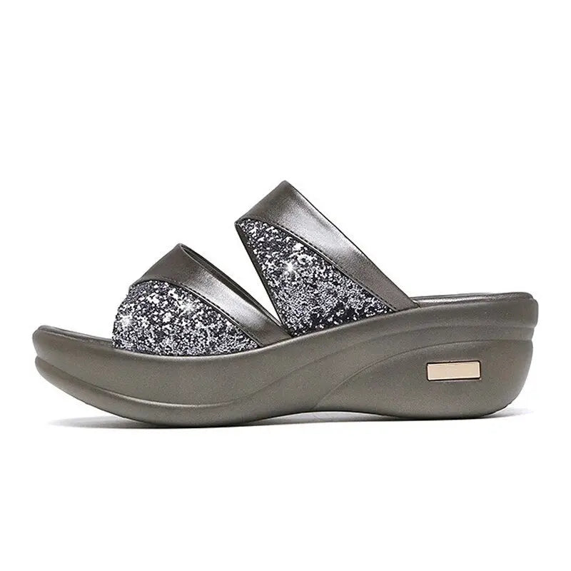 Valantomode | Women's Open-Toe Slippers - Cozy Comfort & Chic Design