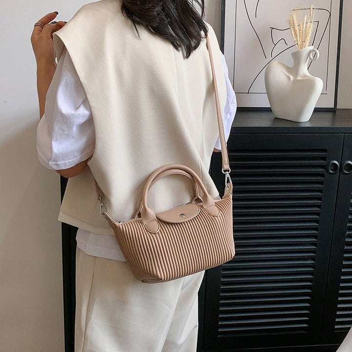 Valantomode | The Pleated Garrison – Women's Premium Architectural Top-Handle Tote