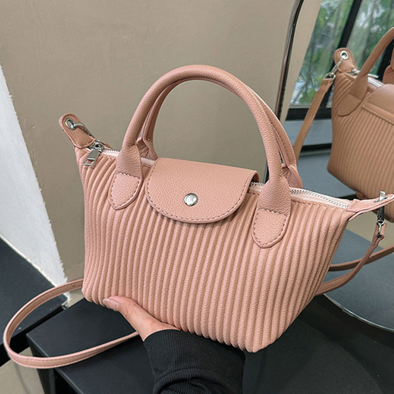 Valantomode | The Pleated Garrison – Women's Premium Architectural Top-Handle Tote