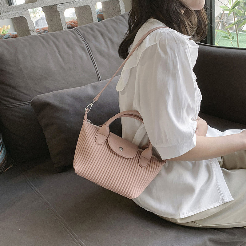 Valantomode | The Pleated Garrison – Women's Premium Architectural Top-Handle Tote