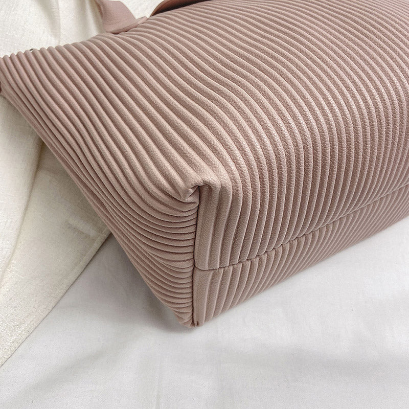 Valantomode | The Pleated Garrison – Women's Premium Architectural Top-Handle Tote