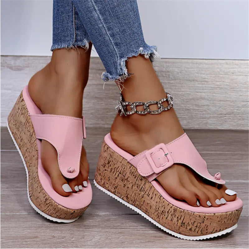 Valantomode | Women's Platform Wedge Sandals - Style & Comfort