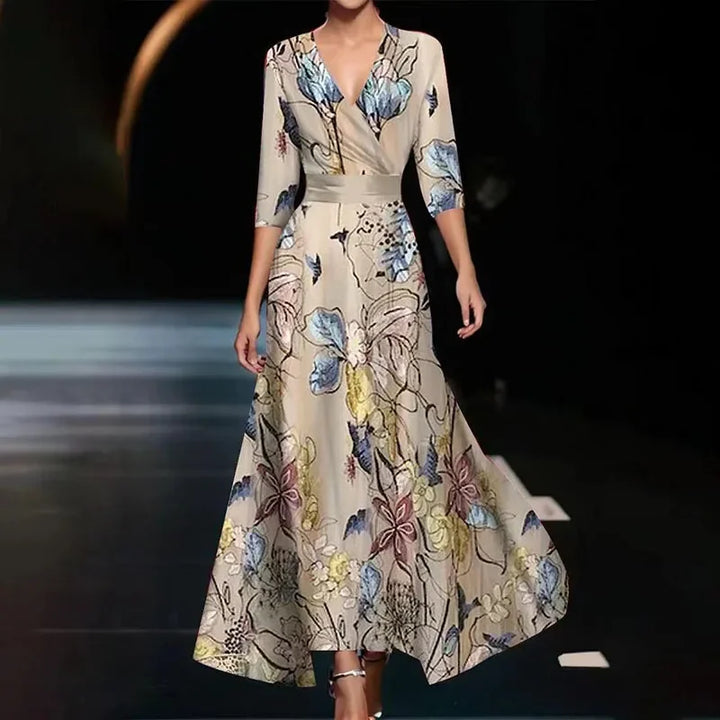 Valantomode | Trendy Floral Maxi Dress Perfect for Summer Events