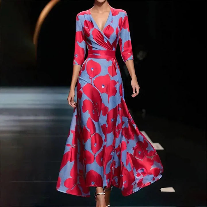 Valantomode | Trendy Floral Maxi Dress Perfect for Summer Events