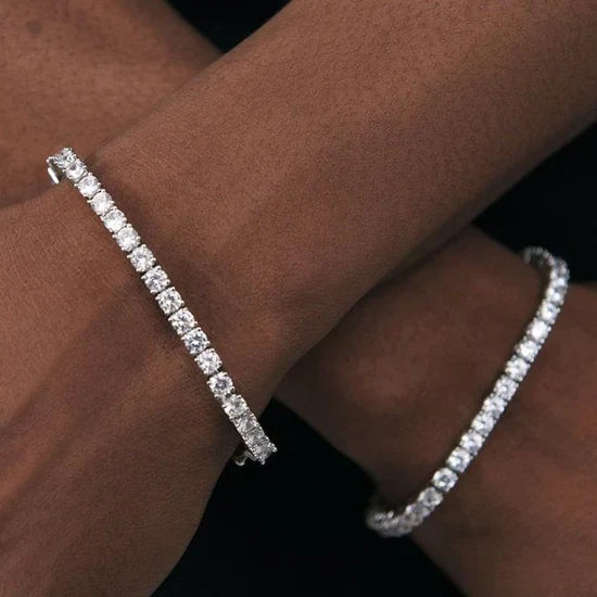 Valantomode | Gold Plated Ruby Tennis Bracelet for Women